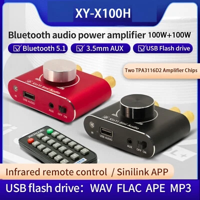 5.1 Bluetooth HIFI Level Stereo Digital Amplifier Board Dual Core TPA3116 100W*2 - Image 1 of 4