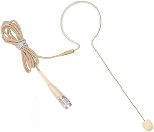 Auriculares de un solo gancho micrófono para Audio Technica inalámbrico mini Hirose 4 pines - Imagen 1 de 4