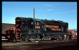 (MZ) DUPE TRAIN SLIDE WESTERN PACIFIC (WP) 706 ROSTER. - Picture 1 of 1