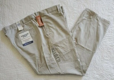 NEW Men's Dockers Signature Khaki Big & Tall Modern Tapered Fit w Stretch Beige - Image 1 of 4
