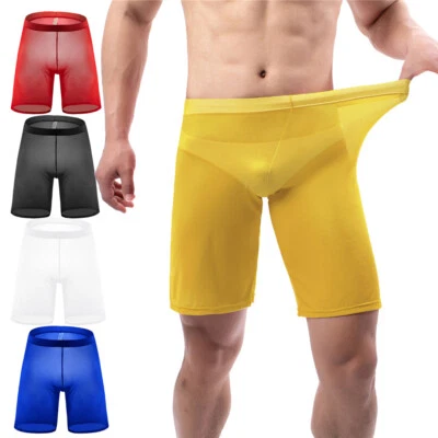 Men's Mesh Breathable Loose Lounge Pajama Pants Homewear Beach Shorts Sleepwear - Image 1 of 4