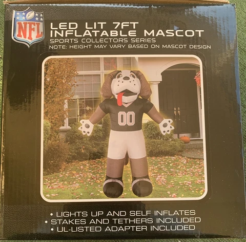 NFL NEW ORLEANS SAINTS GUMBO DOG MASCOT 7FT LED LIT INFLATABLE NIB Cover