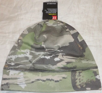 NWT Under Armour Storm ColdGear Boys Scent Control Lined Beanie Camo Hunt - Image 1 of 2