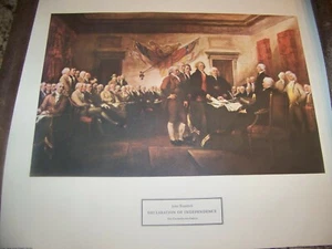 John Trumbull Declaration of Independence Yale University Art Gallery Print - Bild 1 von 3