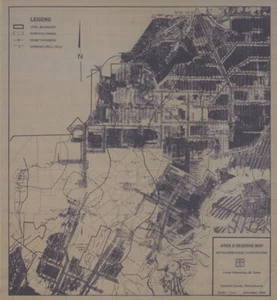 1993 Coal Mine Map of Bethlehem Steel Corporation Johnstown Cambria County Pa - Picture 1 of 3