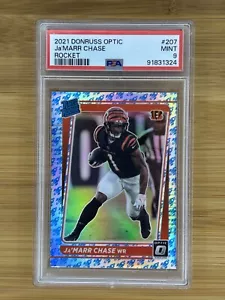 Panini Donruss Optic 2021 - Rookie Rocket Emoji Prizm #207 Ja'Marr Chase (RC) - Imagen 1 de 2