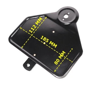 Nummernschild m. Lampenhalterung u. Halterungsblech DKW Motorräder  (m. Löcher) - Bild 1 von 4