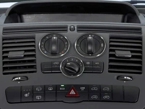 Fits Mercedes Vito 639 03-14 Aluminium Ringe für Lüftungsregler Heizungsregler  - Picture 1 of 7