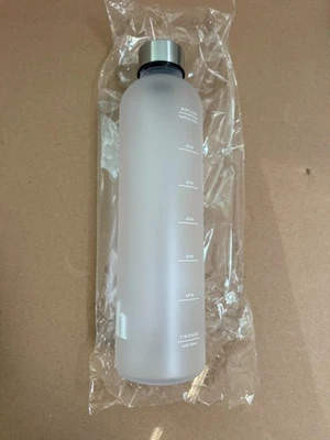 hims & hers - Limited Edition Frosted Water Bottle BPA Free New in Packaging - Image 1 of 4