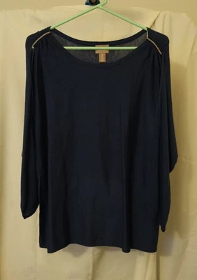 Suéter Chicos Mujer Manga Larga Azul Oscuro Talla 2 Hombro Abierto Foto 1 de 4