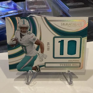 Tyreek Hill 2024 Panini Immaculate Numbers Patch #/88 🔥 Dolphins - Picture 1 of 4