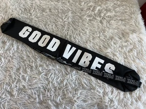 VS pink “Good Vibes” sling bag cooler for cans black & white logo strap NWOT - Picture 1 of 5