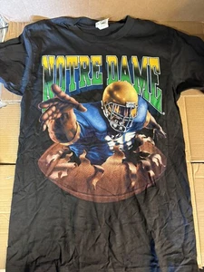 Nutmeg Vintage Notre Dame Size Large Print On Front And Back Fighting Irish D1 - Picture 1 of 3