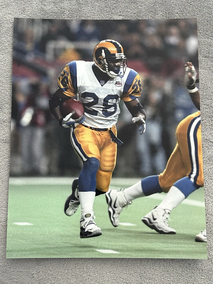 Foto sin firmar Marshall Faulk St Louis Rams 11x14 Colts Aztecas Salón de la fama Foto 1 de 1
