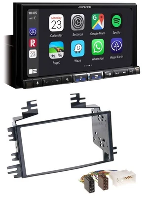 Alpine 2DIN DAB USB MP3 Bluetooth Autoradio für Kia Rio Rio5 Sportage Hyundai Ac - Bild 1 von 4