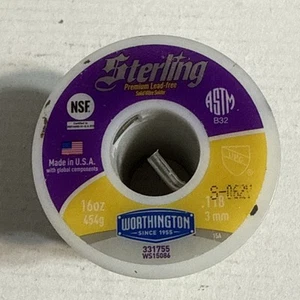 Sterling Premium Lead Free Solder 16 Oz - Picture 1 of 3