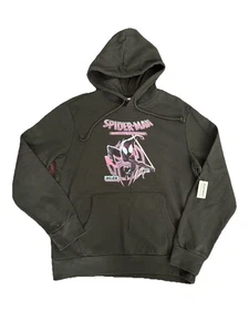 Old Navy Spider-Man Across the Spider-Verse Hoodie Black - Size Medium - NEW - Picture 1 of 3