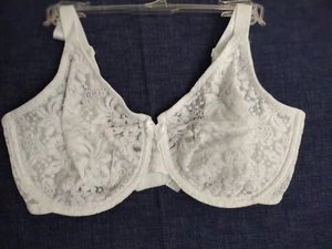 Wacoal 65149 HALO 34DD WHITE Stretch LACE Seamless Underwire UNLINED Bra - Picture 1 of 14