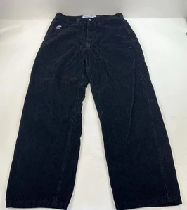 PANTALONES DE PANA POLAR SKATE CO. BIG BOY Negros Sueltos Talla Grande 36x32 - Imagen 1 de 11