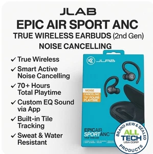 JLab Epic Air Sport ANC, True Wireless Bluetooth Earbuds, Kopfhörer, Gen 2 BN - Bild 1 von 4