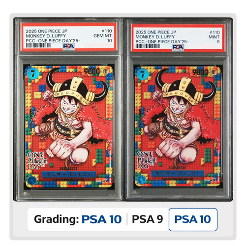 ワンピース カードゲーム 2025 ONE PIECE JP MONKEY D. LUFFY PSA10 PSA 10/9 Monkey D. Luffy #110 ONE PIECE DAY 2025 Promo ONE PIECE