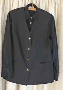BLUSE mit Weste Damen von DELMOD Größe 42 schwarz (Maße in Beschreibung) - Bild 1 von 4
