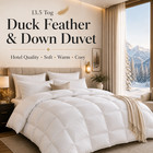 Duck Feather & Down Duvet 13.5 Tog Hotel Quality Quilt Warm Anti-Allergy Duvets