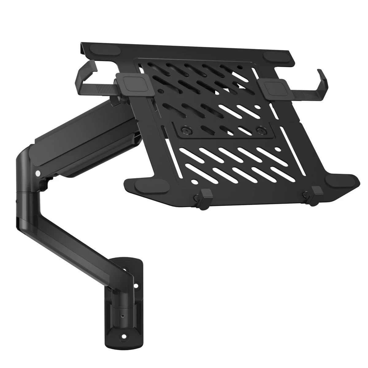 WALI Monitor Mount Bundle - C-Clamp Base Stand & Steel Reinforcement Bracket For Desks
