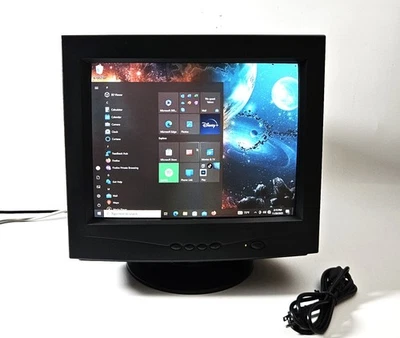 Lite-On e1770NSL 17" Black CRT PC Monitor VGA 1280x1024 Retro Gaming -WORKING - Image 1 of 4