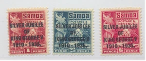 Samoa Briefmarken Scott #163 bis 165, postfrisch aufklappbar - Bild 1 von 1