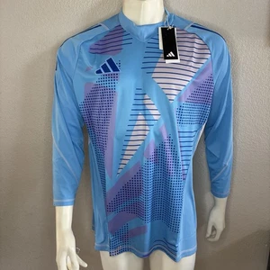 Adidas Goalkeeper Jersey Tiro 24 Long Sleeve Blue IN0422 Slim Fit Mens XL - Picture 1 of 5