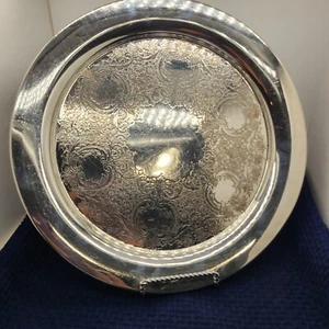 WB Silverplated Tray, 13.5x 13.5" Round - Picture 1 of 4