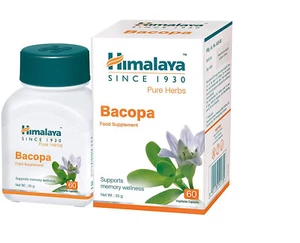 Himalaya Wellness Bacopa Brahmi Benessere Mente Migliora la Attenzione 60 Compresse - Foto 1 di 4