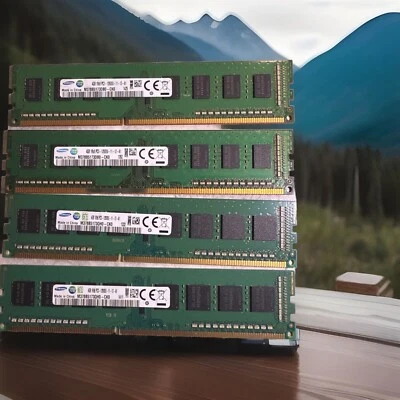 Samsung 4 x 4GB 1Rx8 PC3-12800U DDR3-1600 240-Pin RAM Memory M378B5173QH0 - Image 1 of 3