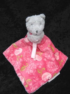 Mantas Beyond Beige Oso Rosa Floral Pollito Lovey Manta de Seguridad Soporte Paci Foto 1 de 4