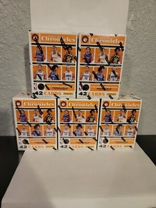 5X 2022-23 Panini Chronicles Basketball NBA 42 Card Blaster Box. LOT OF 5!!