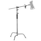 NEEWER Pro 100% Stainless Steel Heavy Duty C Stand&Boom Arm,Max Height 10.5ft