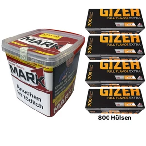 Mark Adams No. 1 Volumentabak XXXL-Box 400g + 800 Gizeh Full Flavor Extra Hülsen - Bild 1 von 3