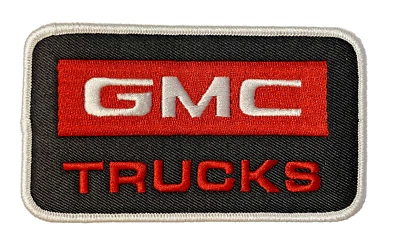 GMC Trucks Automotive Premium 4in Embroidered Iron-on Patch - Image 1 of 3