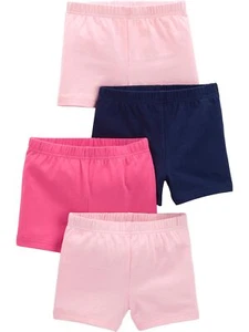 Girls' 4-Pack Tumbling Shorts Pink/Navy 5T - Picture 1 of 3
