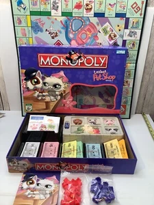 Littlest Pet Shop Monopoly Edition Gioco 100% Completo Vintage 2007 (M) - Foto 1 di 14