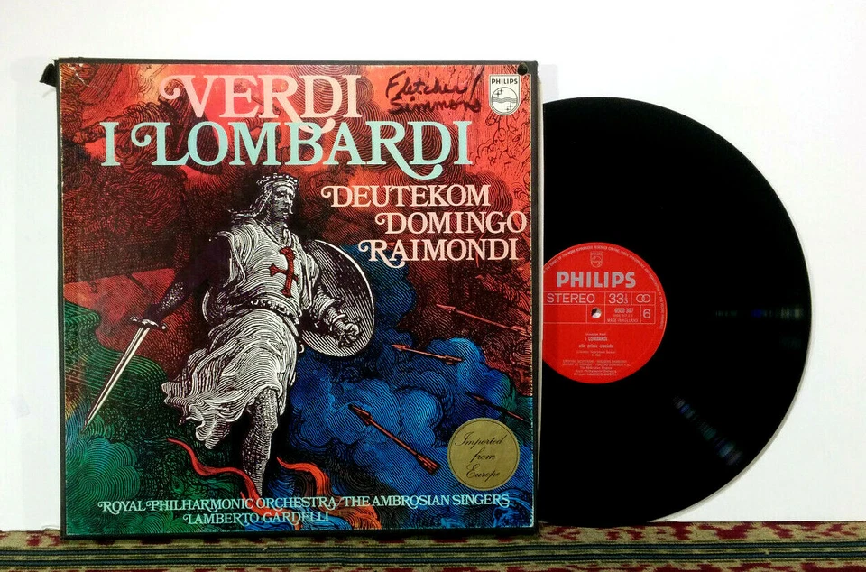 Verdi, I Lombardi, 1972 - 3 x LP Box, Deutekom, Domingo, Raimondi - NM Vinyl  - Image 1 of 4