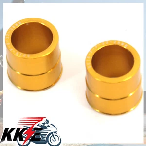 KKE Gold Front Axle Spacers Collars Bushings For RMZ250 RMZ450 RMX450Z 2007-2018 - Picture 1 of 7