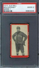 1910 T210-1 Old Mill Mulldowney PSA 2 Columbia Gamecocks