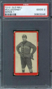 Old Mill Muldowney 1910 T210-1 PSA 2 Columbia Gamecocks - Imagen 1 de 1
