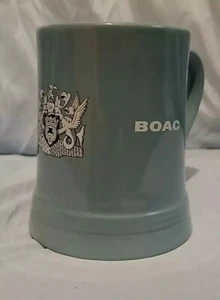 Vintage BOAC British Overseas Airways Mug Stein Aviation Wade Regicor 5" Airline - Picture 1 of 8
