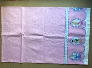 Funda de Almohada Princesa Disney, Rosa, Hecha a Mano, Blancanieves, Cenicienta, La Bella Durmiente - Imagen 1 de 7