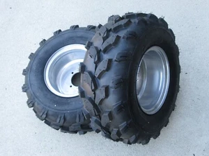 A PAIR PEACE SPORTS ATV FRONT LEFT & RIGHT SIDE WHEEL 19 X 7-8 TUBELESS 4 PLYS - Picture 1 of 7