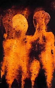 Tonito Original art painting.Organic realism.PAREJA 1.Surreal abstract figures - Picture 1 of 3