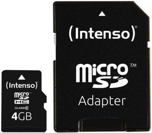 Intenso Micro SDHC Karte 4GB Speicherkarte Class 10 bulk - Bild 1 von 1